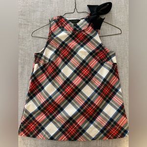 JCrew Tartan Plaid Sleeveless Blouse